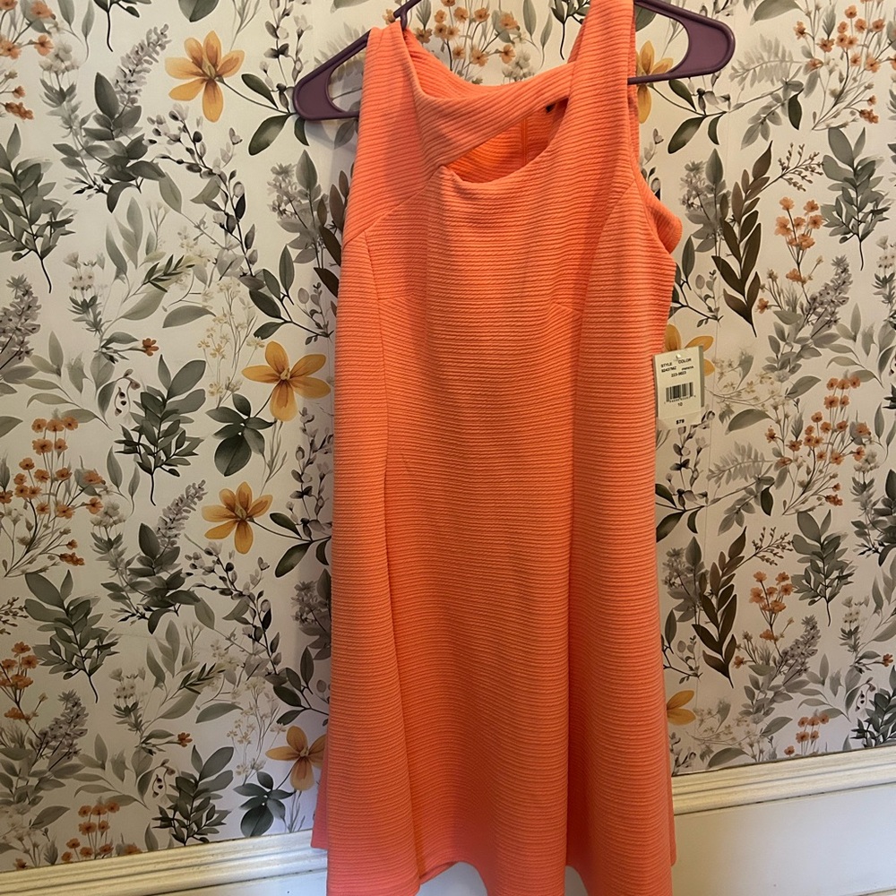 Sleeveless Orange Dress